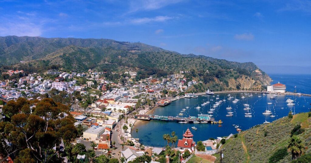 Avalon Town and Harbor, Catalina Island, California